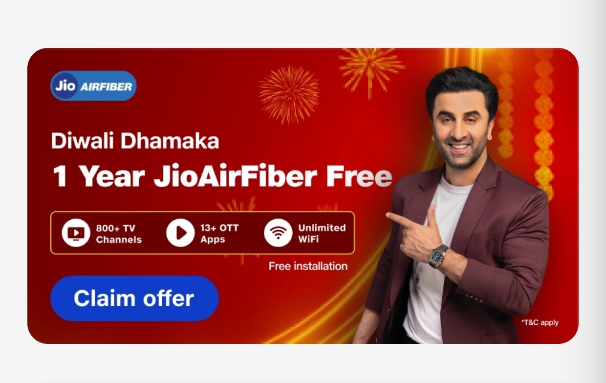 Jio Diwali Offer