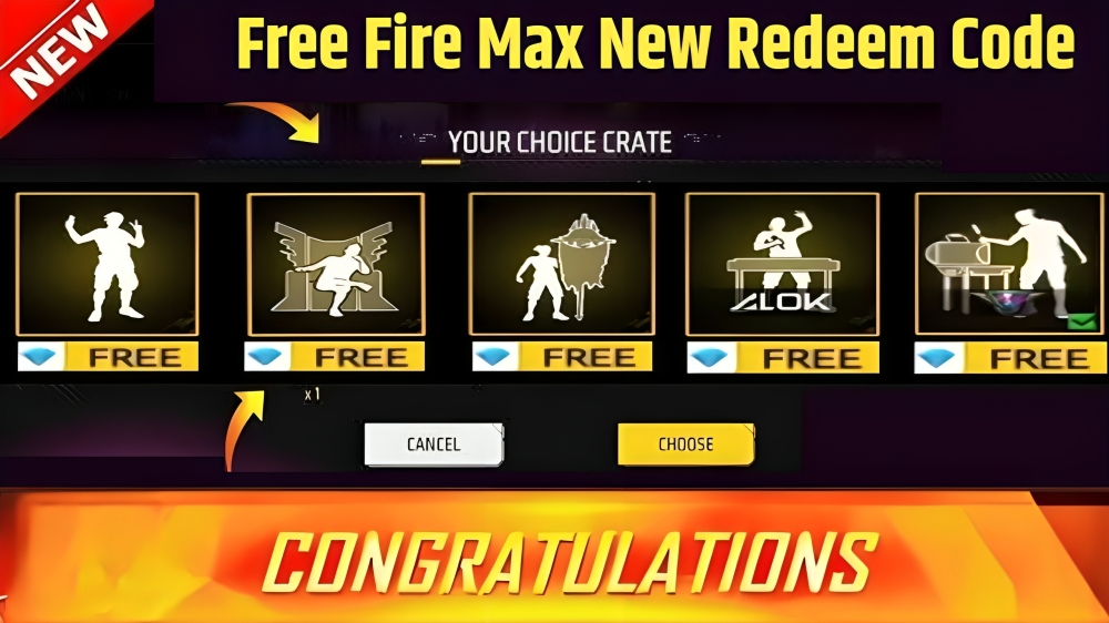 Free Fire Emote New Redeem Code