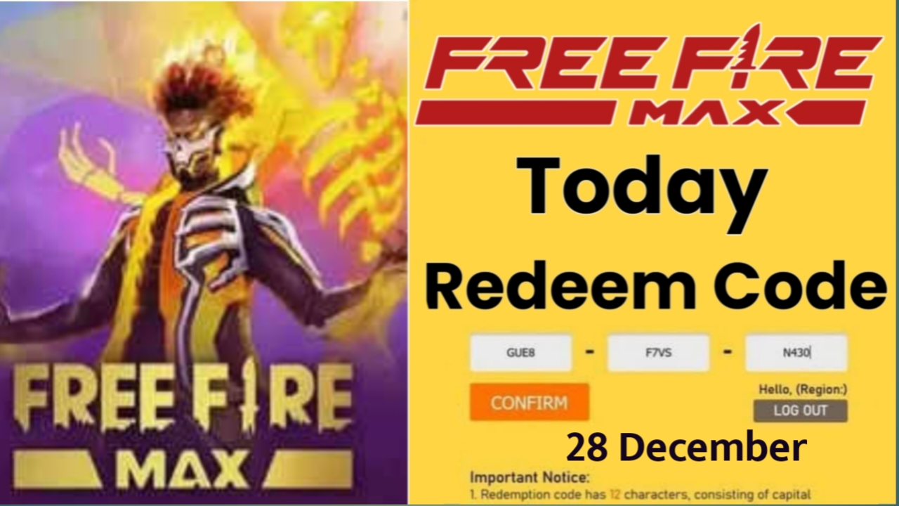 Free Fire Max Redeem Code Today